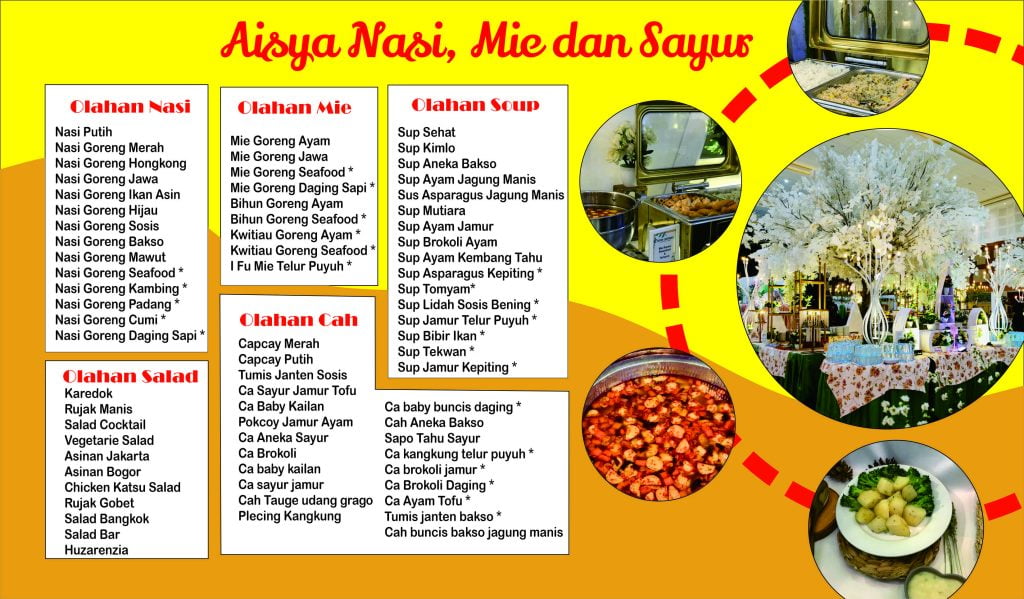 Menu Prasmanan Wedding yang Memukau: Tips, Inspirasi, dan Rekomendasi Untuk Acara Hajatan Modern Anda menu wedding 3
