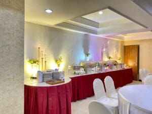 dekorasi meja buffet aisya wedding Catering nikah prasmanan