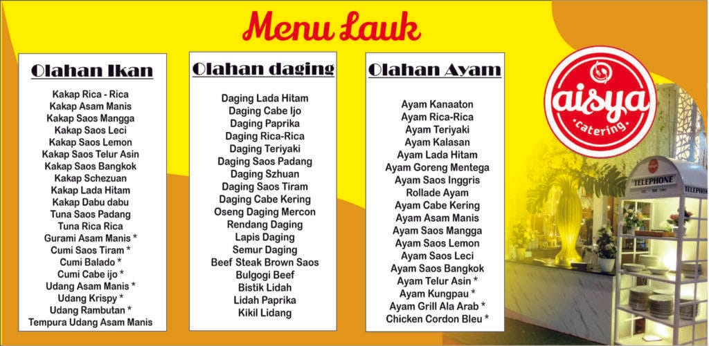 Menu Buffet pernikahan sidoarjo